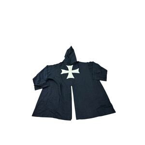 Windlass Midevil Renaissance Knight Black Pullover Costume Black S/M